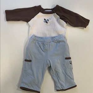 Janie and Jack Onesie and Matching Pants Set 0-3 Months